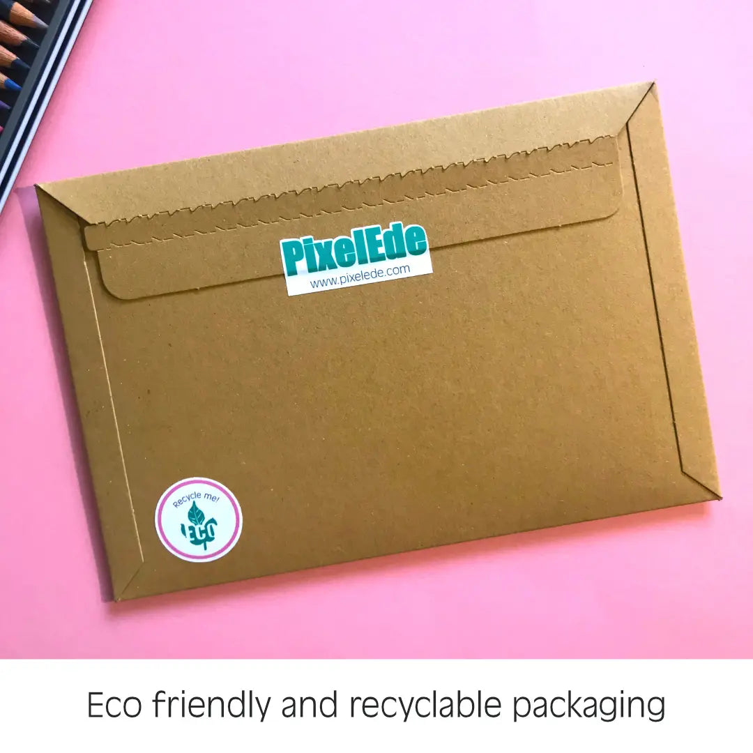 Eco-friendly and recyclable packaging, displayed on a pink backdrop — sustainable, plastic-free wrapping that’s kind to the planet.