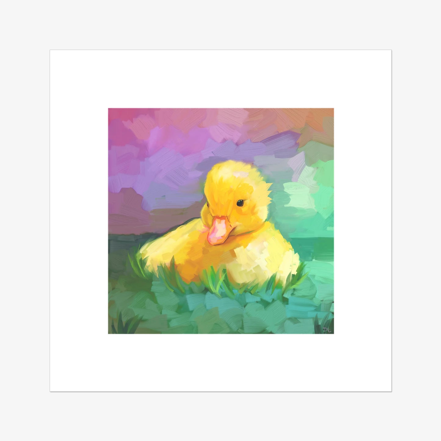 Vibrant Duckling Wall Art