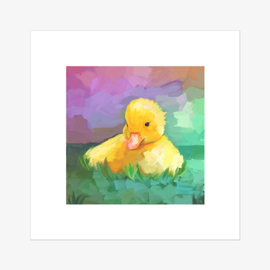 Vibrant Duckling Wall Art